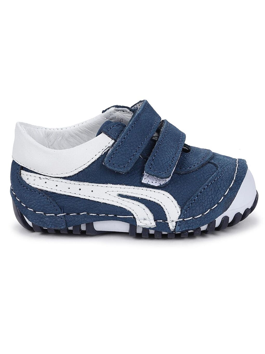 Lacivert %100 Deri Cırtlı Kız/Erkek Ayakkabı Teo 508-3