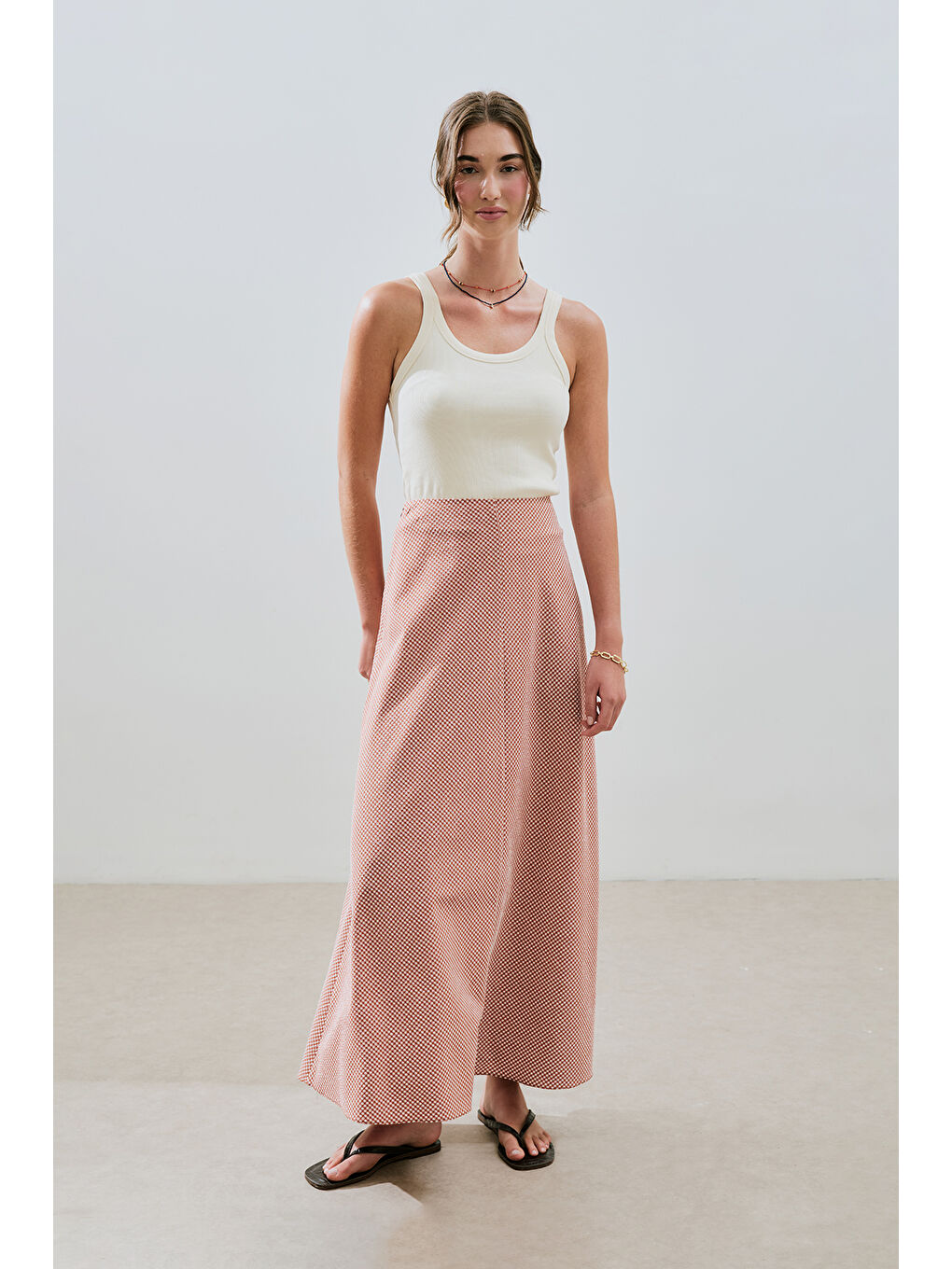 Kahverengi Pötikareli Etek Kiremit-1