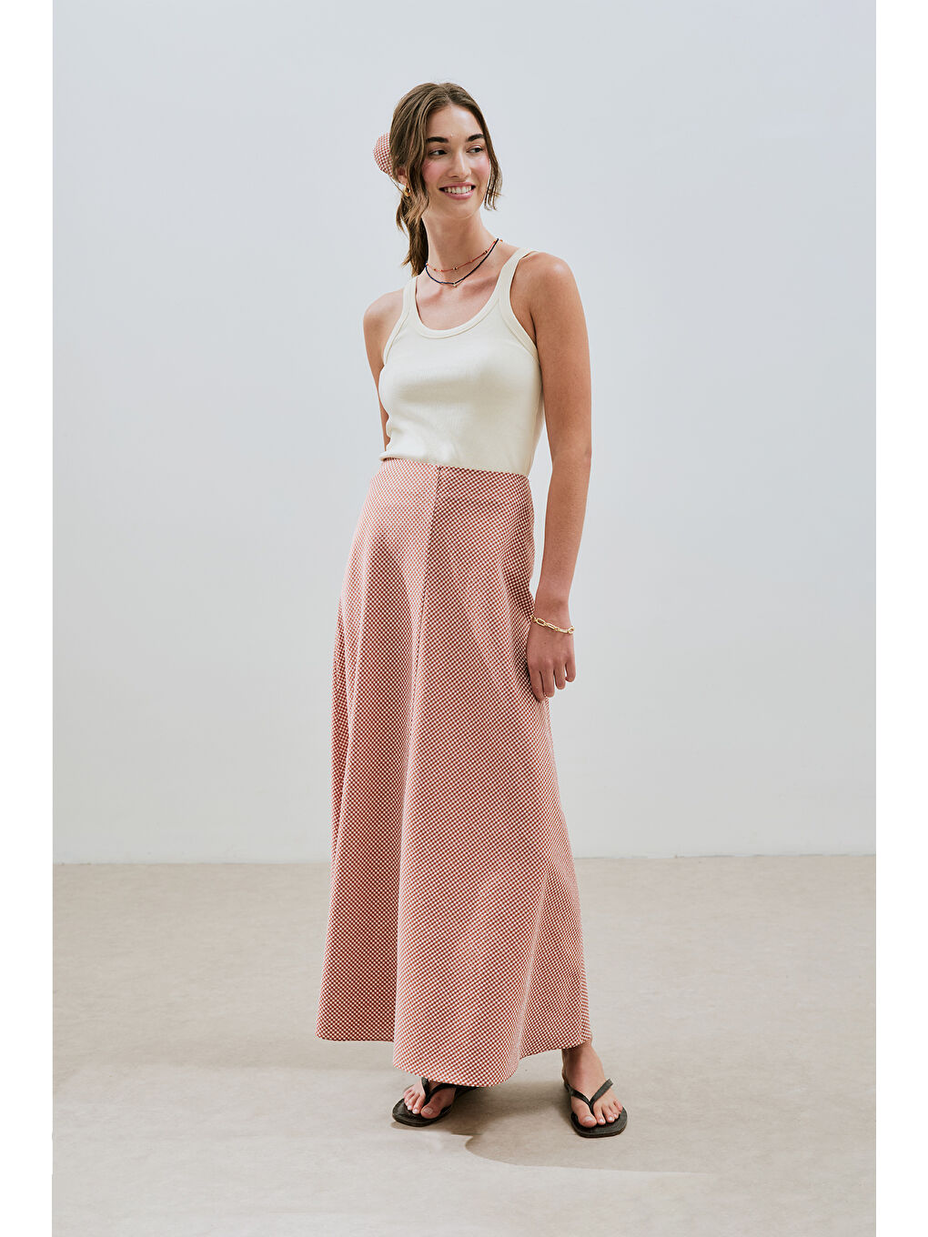 Kahverengi Pötikareli Etek Kiremit-2