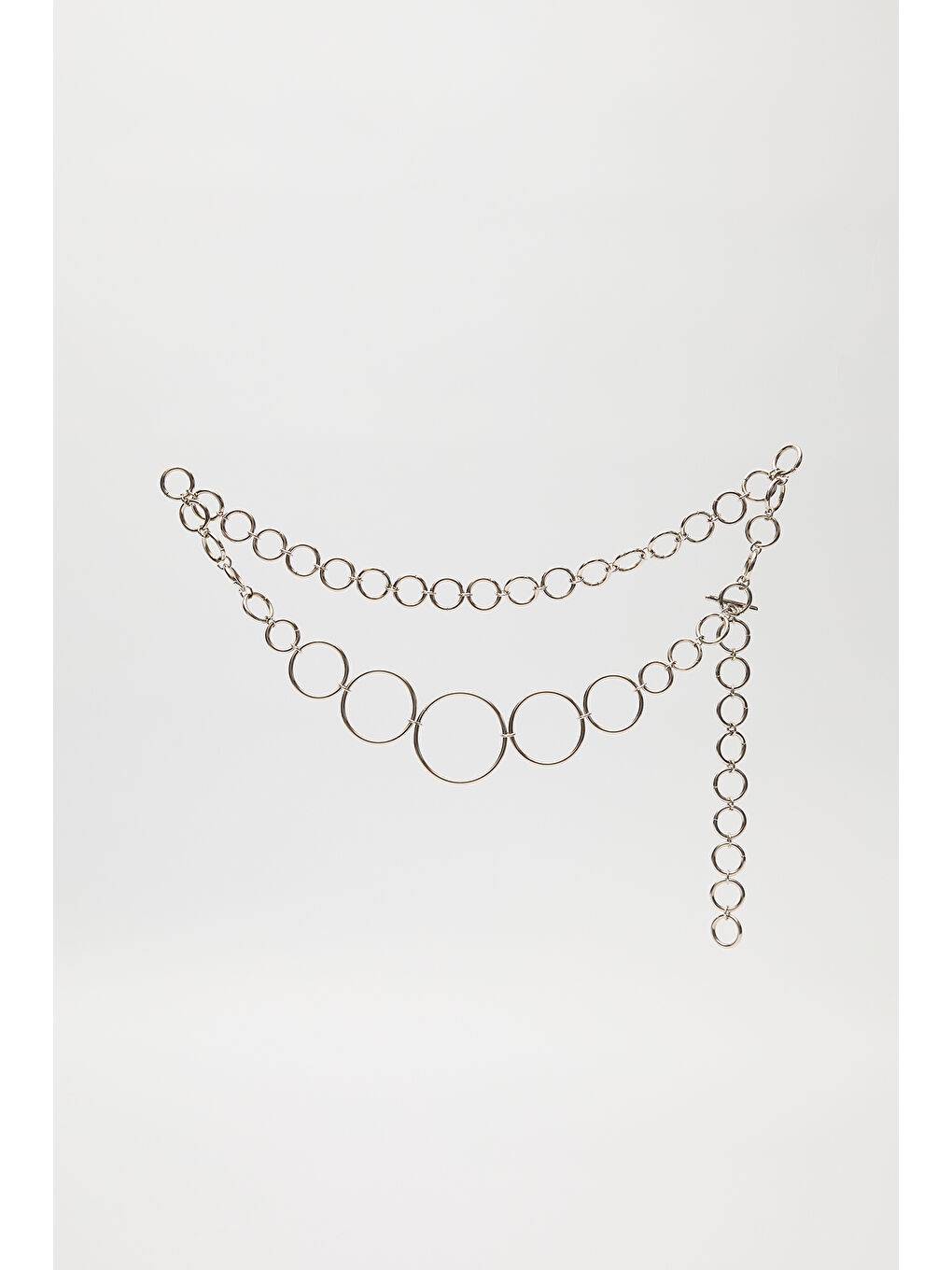 Gri Halka Zincirli Kemer Gümüş-2