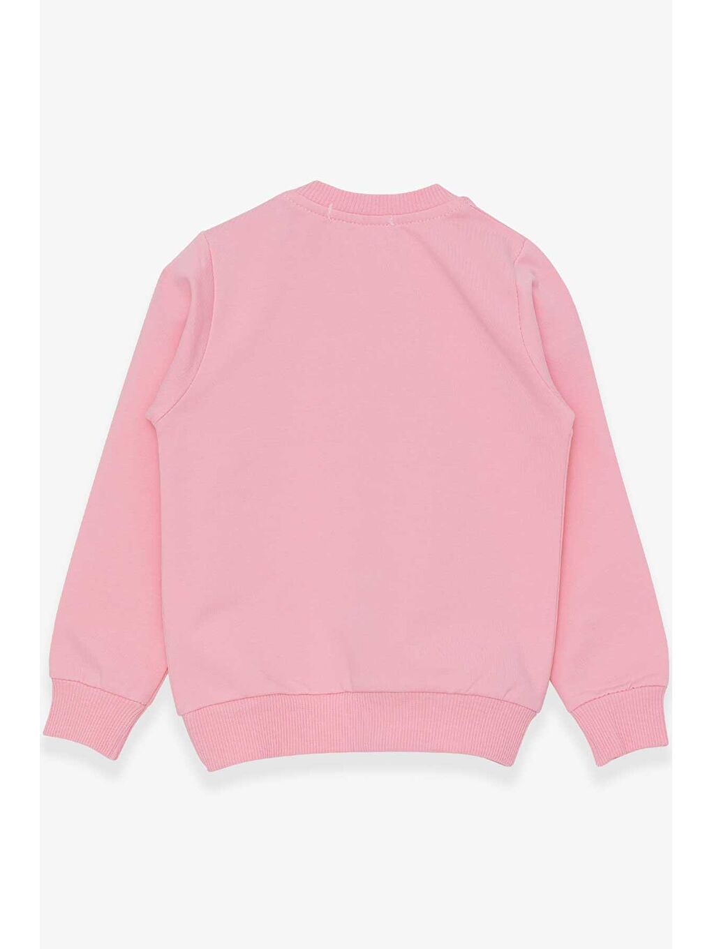 Breeze Pudra Pembe Kız Bebek Sweatshirt Simli Kedicik Baskılı Pudra (1.5-2 Yaş) - 3