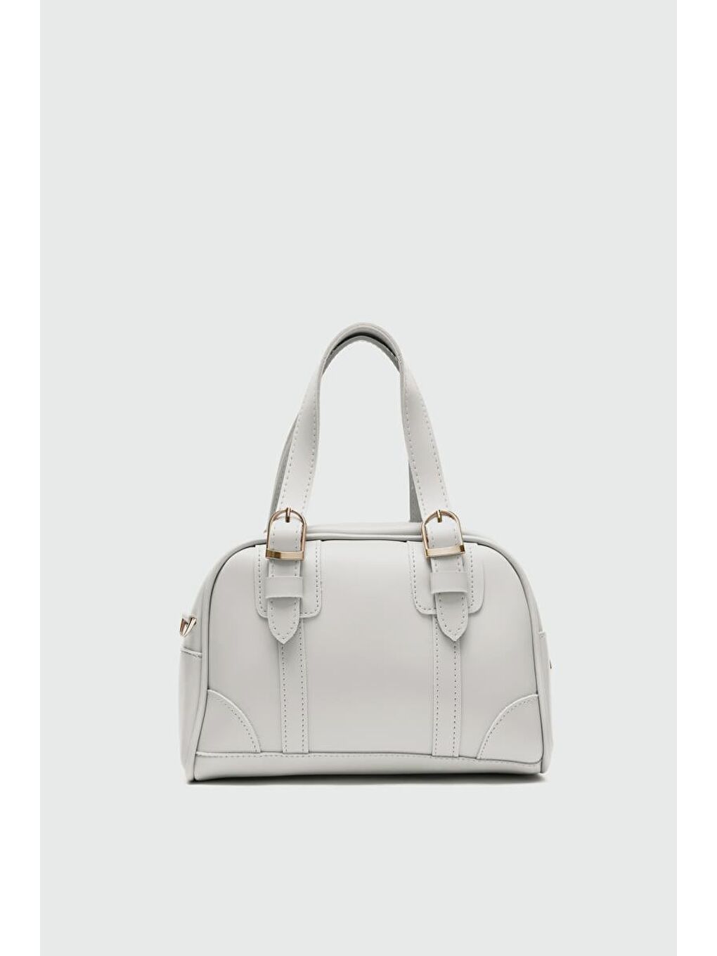 Ekru Peggy Oval Çapraz Çanta Krem