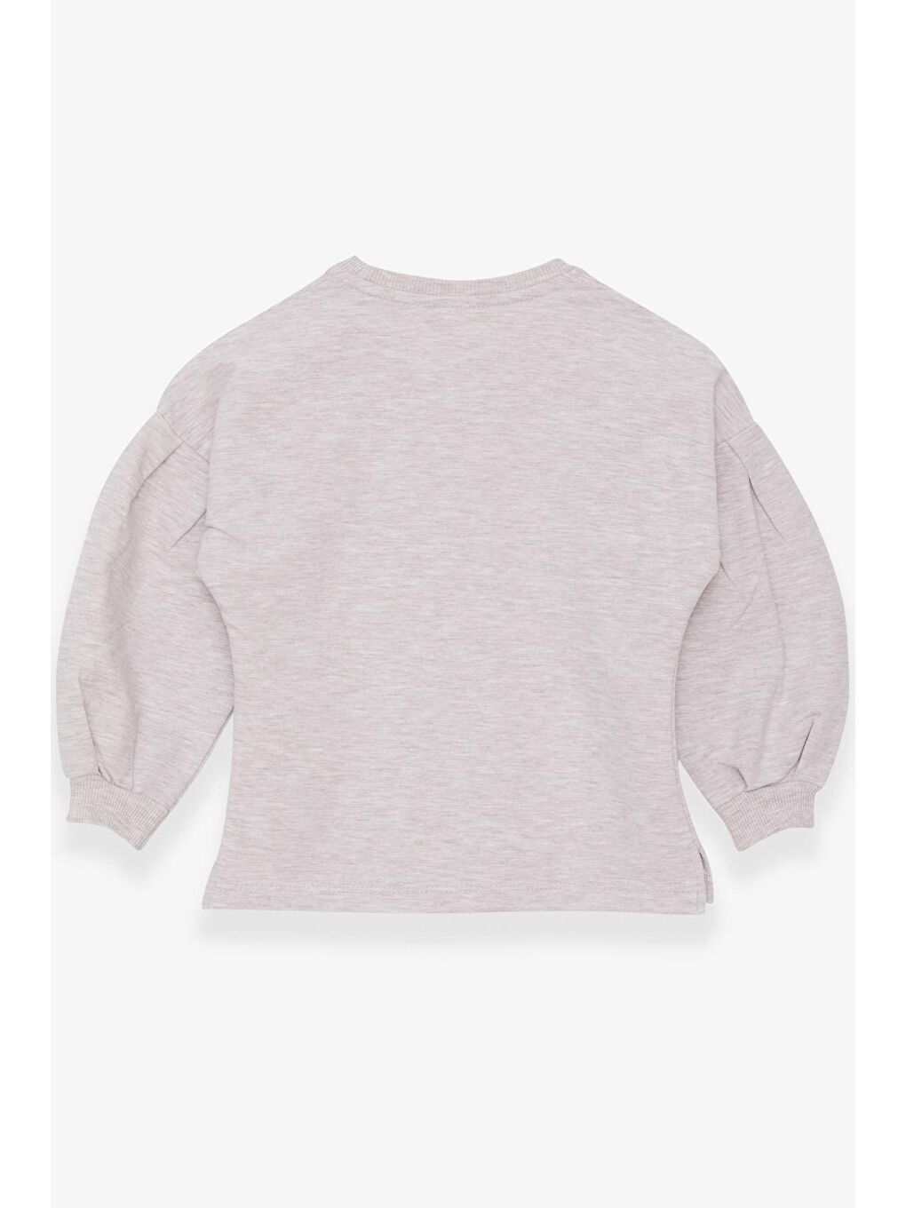 Kız Çocuk Sweatshirt Tavşan Nakışlı Bej Melanj (2-3 Yaş)-1