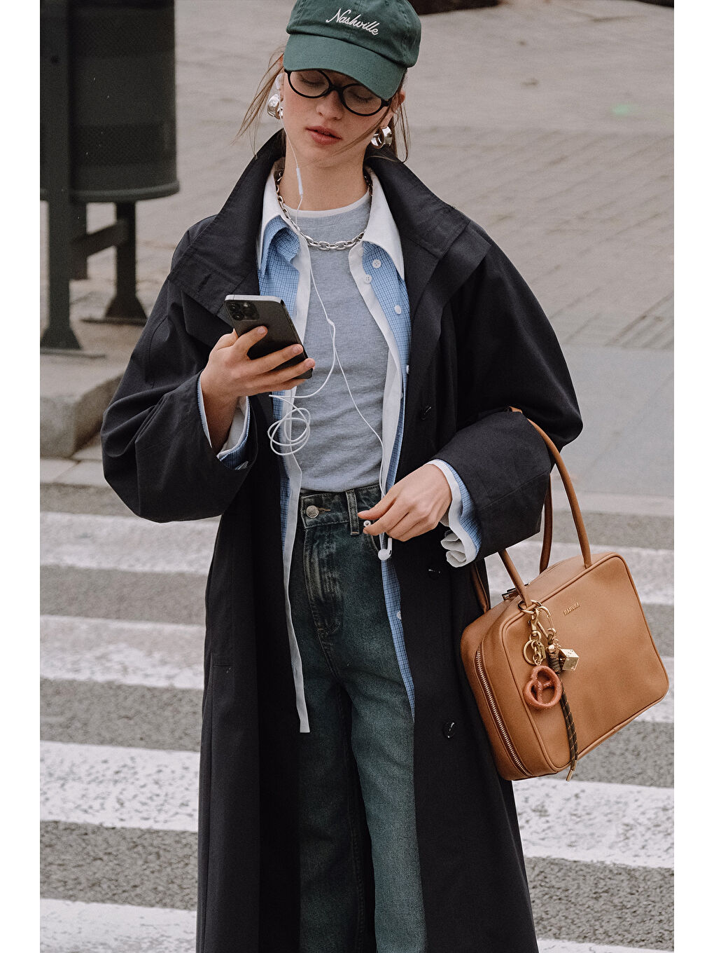 Kahverengi Sımona Tote Çanta Camel-1