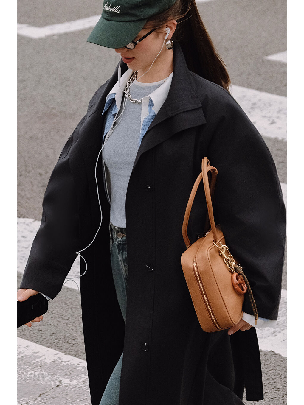 Kahverengi Sımona Tote Çanta Camel-2