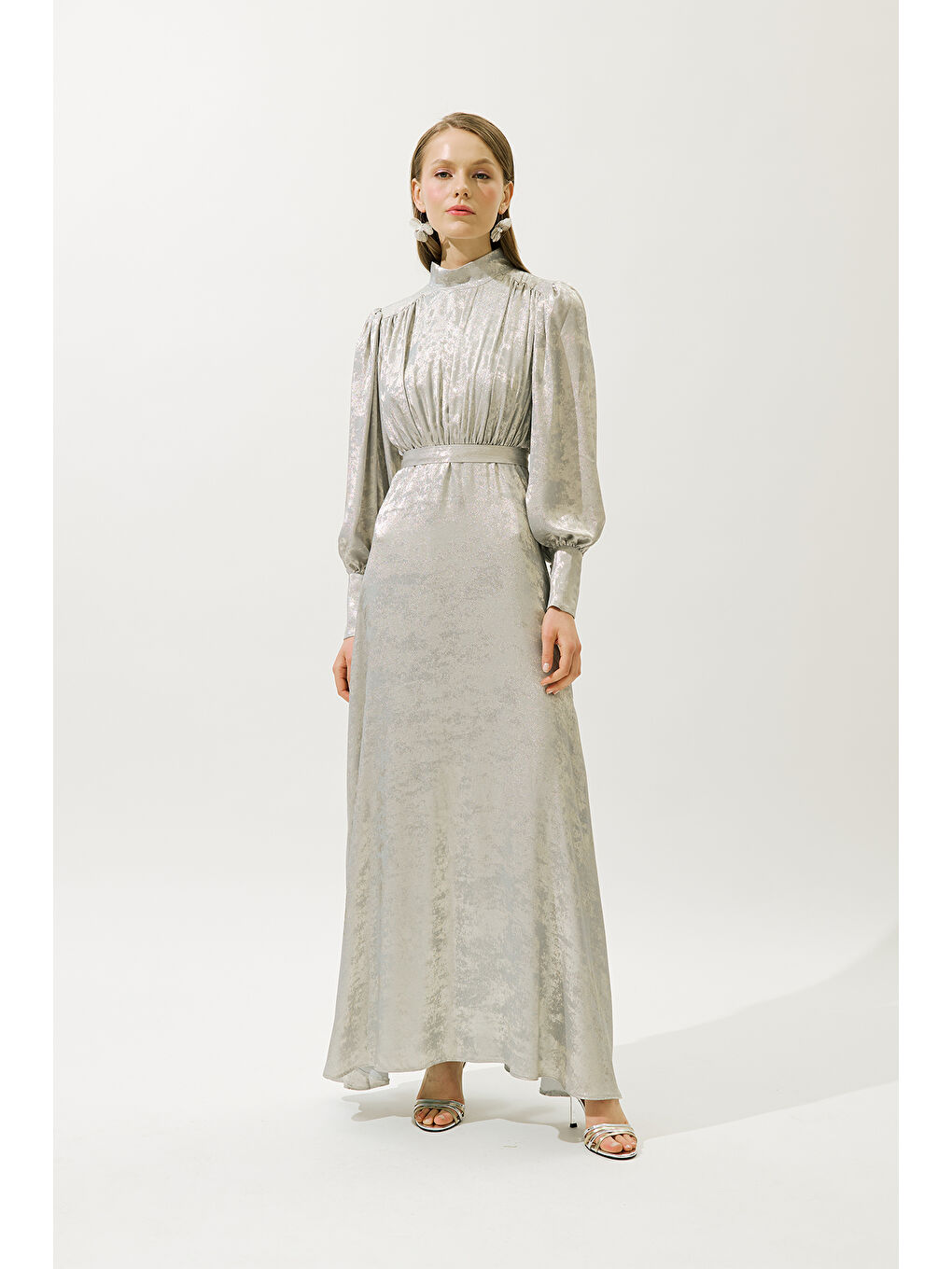 Işıltılı Abiye Elbise Yeşil