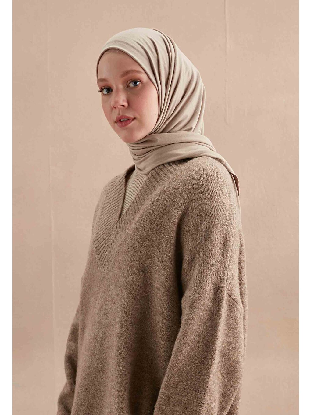 Penye Şal Bej-1