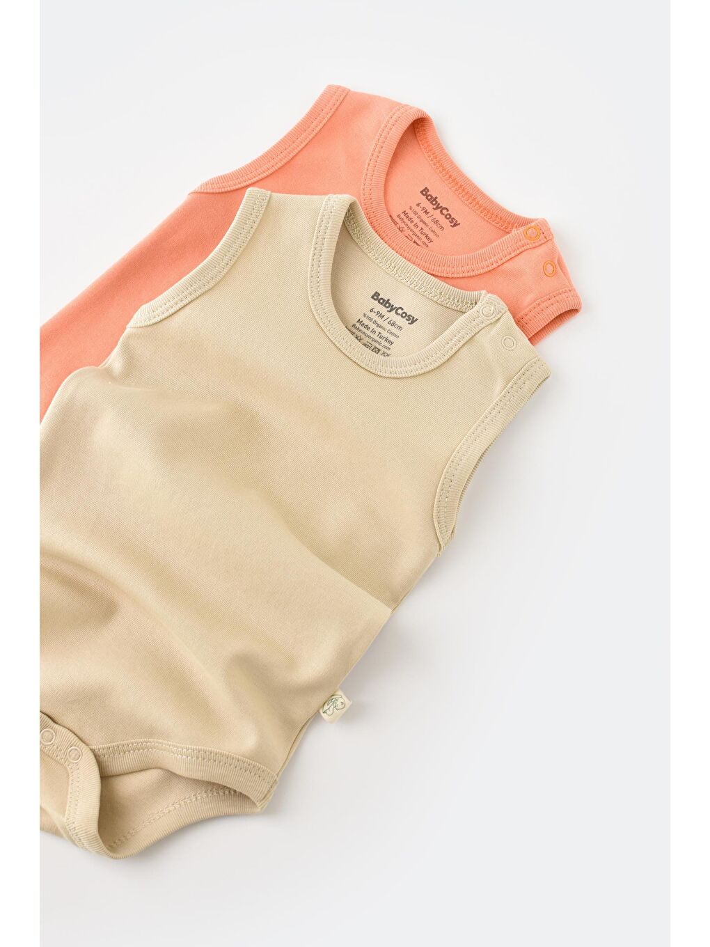 Ekru Organik 2li Askılı Badi-1