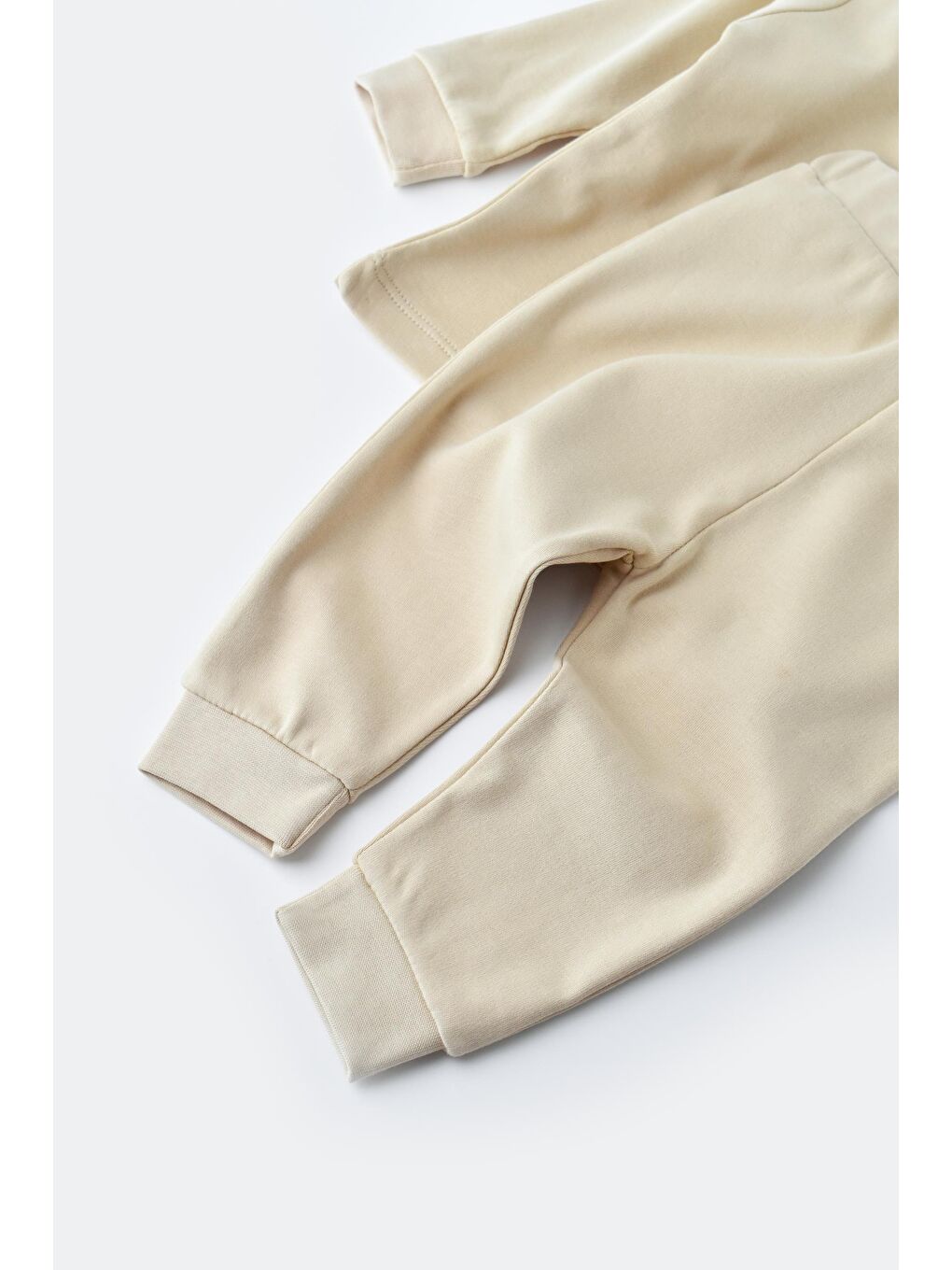 Ekru Organik Pantolon - Tshirt Set CSY3027-1