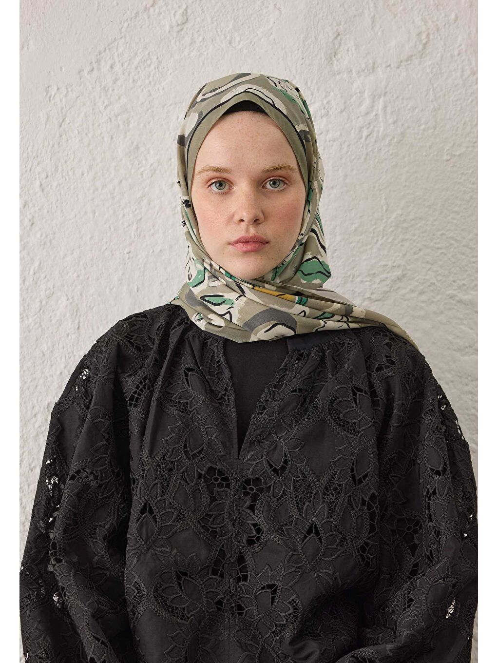 Aspen Desen Şal Naturel Bej-2