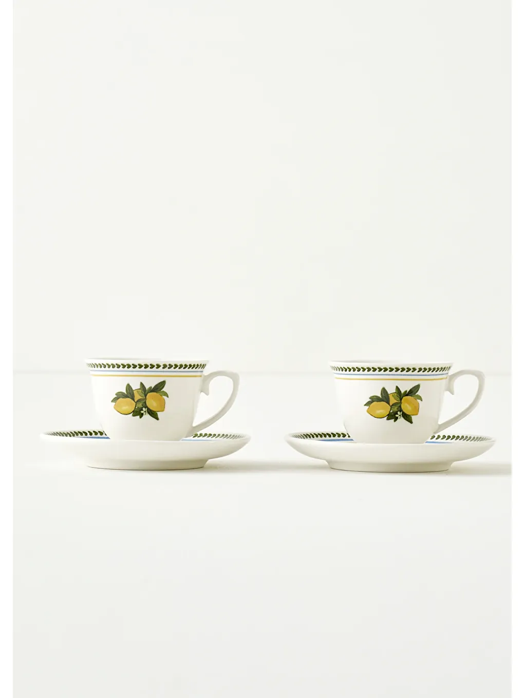 Karışık Limonlu Porselen 2'li Kahve Fincanı Seti (90 cc)