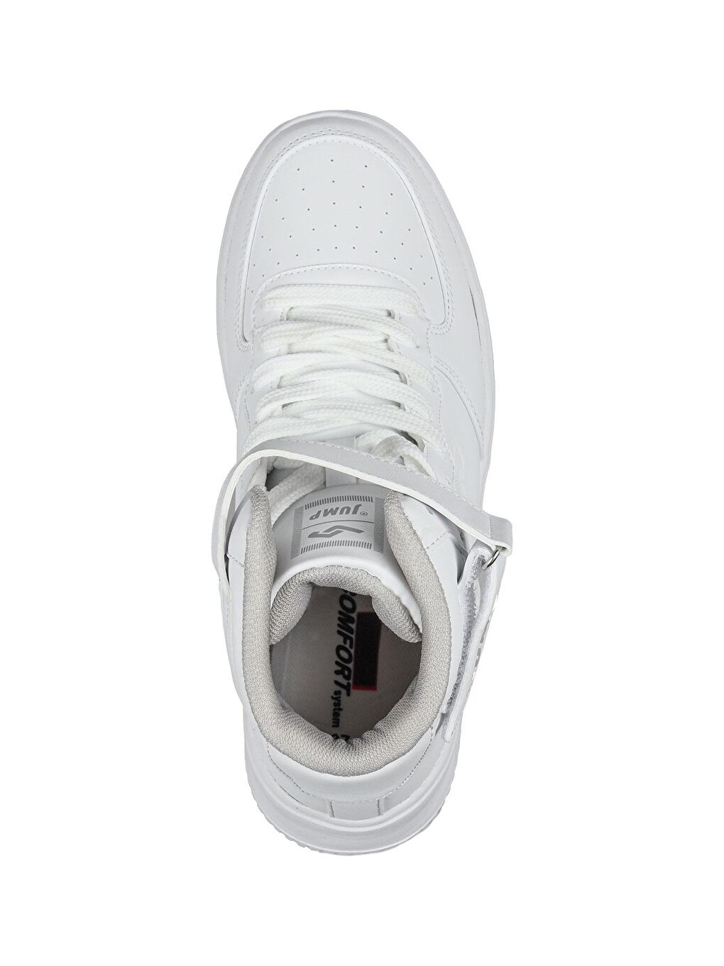 16308 Yüksek Bilekli Beyaz Kadın Sneaker Günlük Spor Ayakkabı-5