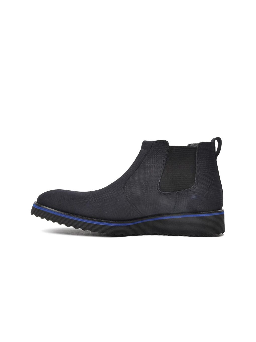 Lacivert Süet Hakiki Deri Erkek Bot 7588-3