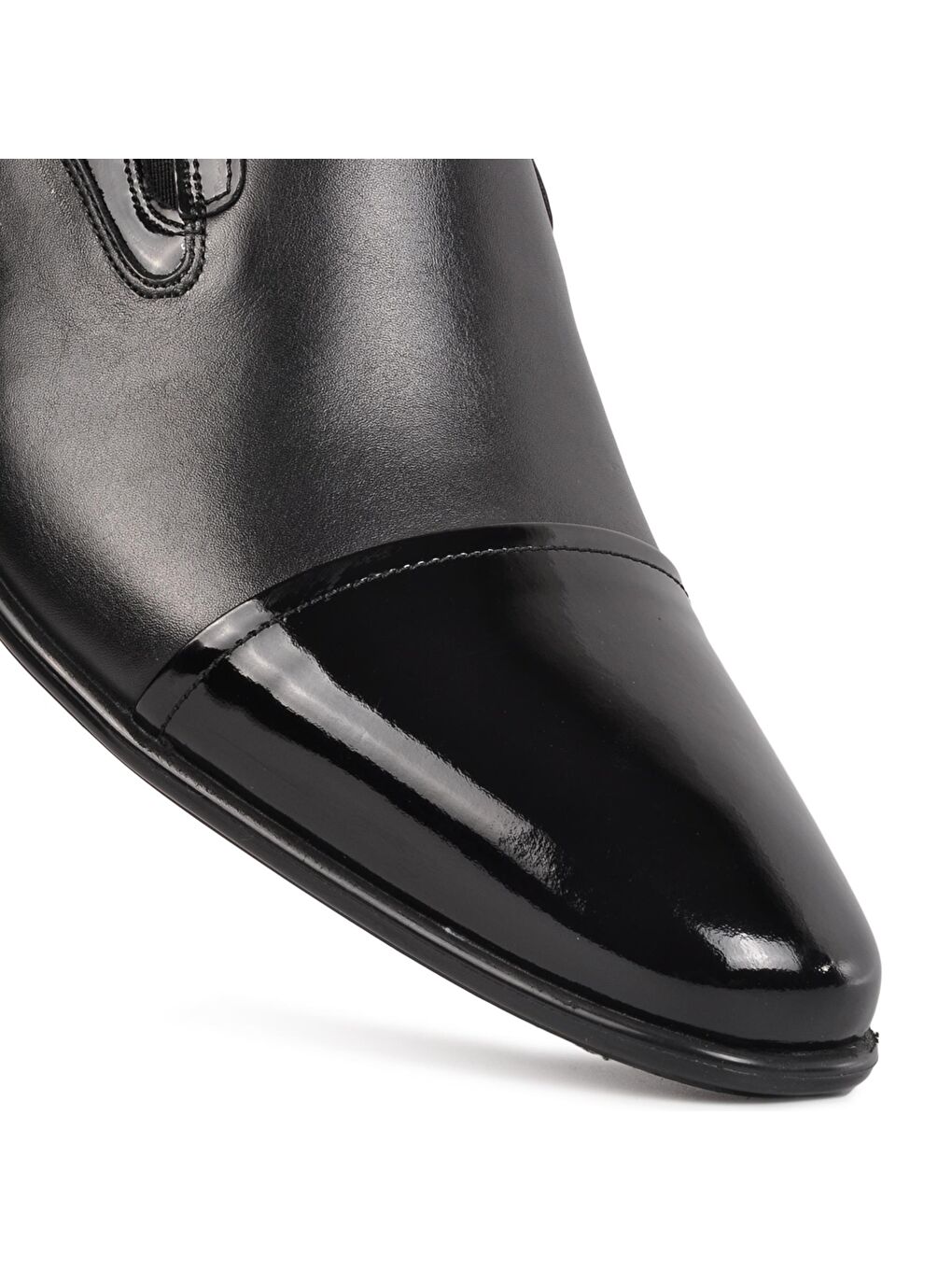 Rugan Siyah Hakiki Deri Erkek Klasik Ayakkabı 3015-3-1