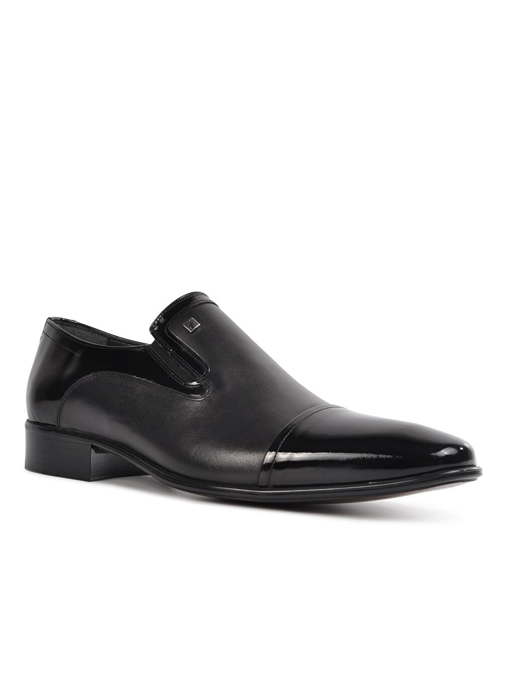 Rugan Siyah Hakiki Deri Erkek Klasik Ayakkabı 3015-3-3