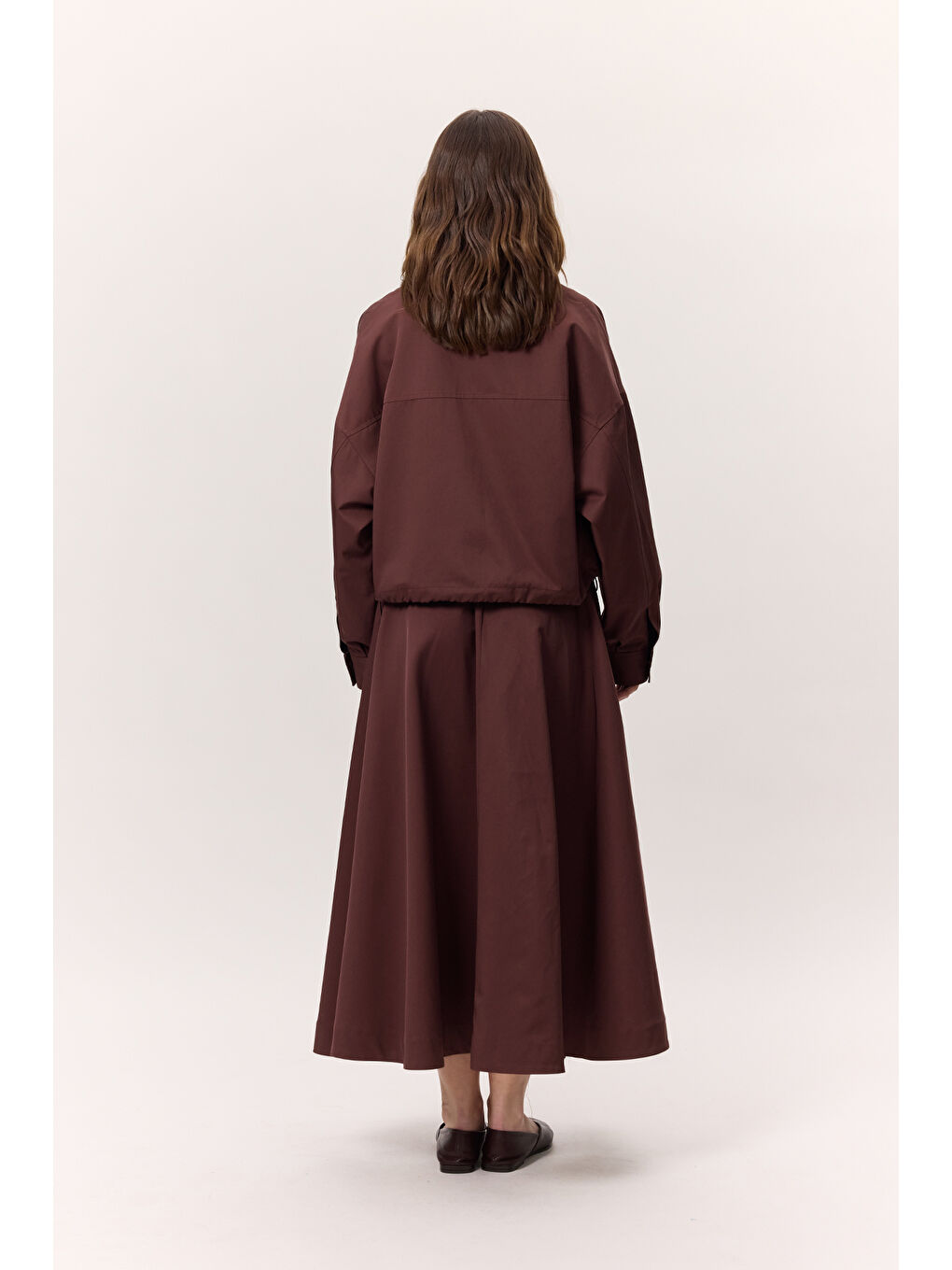 Premıum Fermuarlı Ceket Bordo-7