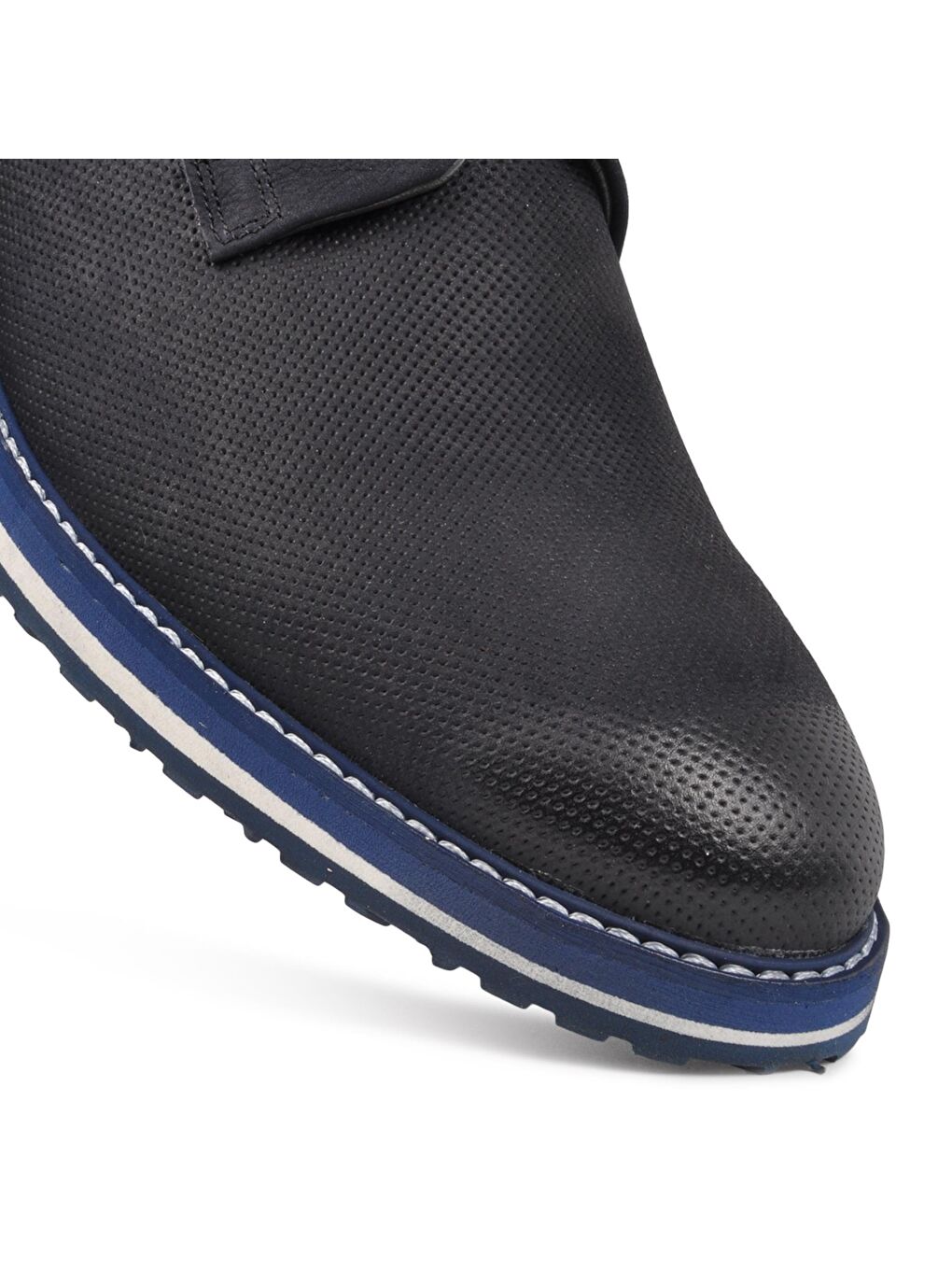 Lacivert Nubuk Hakiki Deri Erkek Klasik Ayakkabı 8071-1