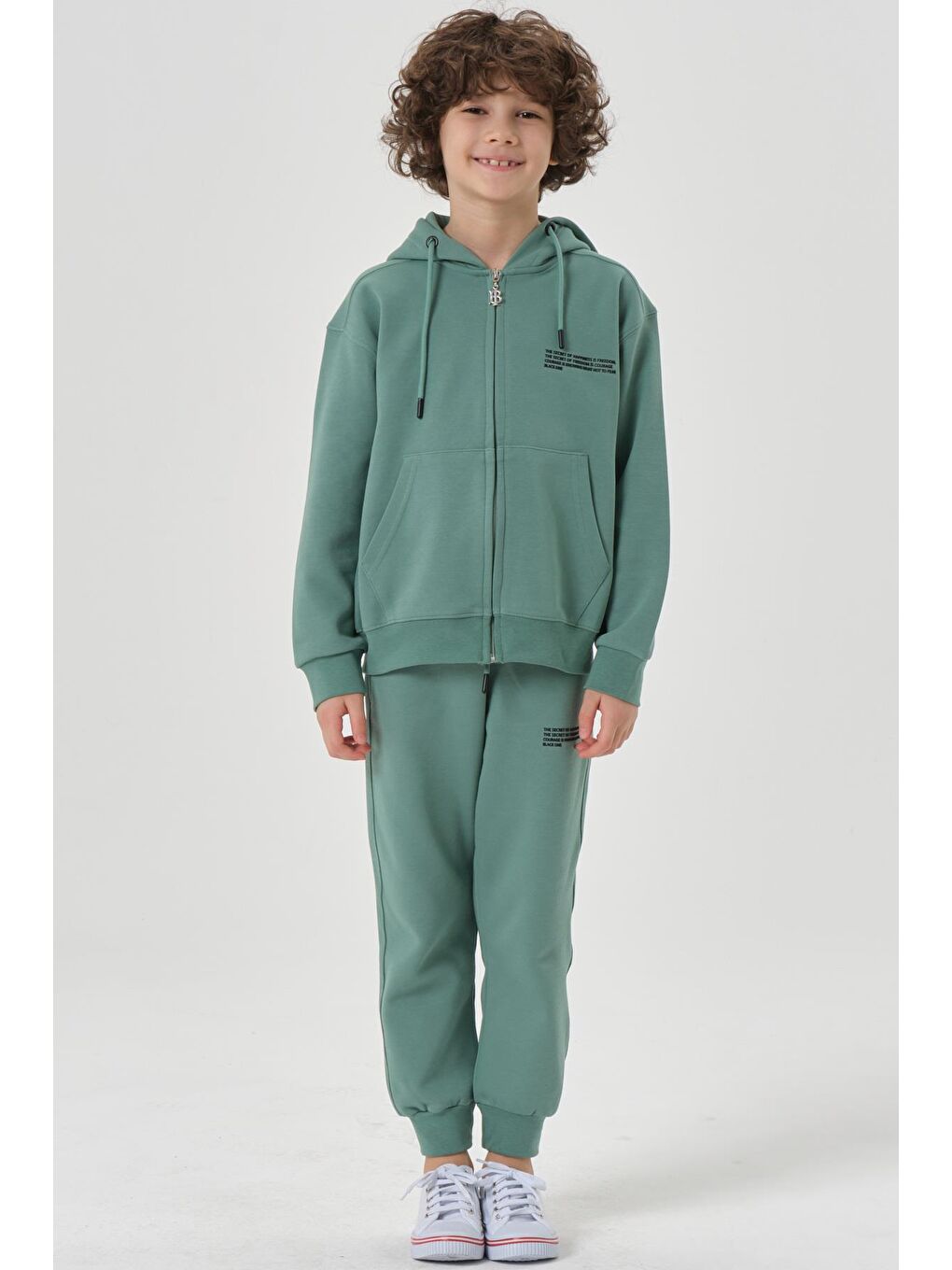 Yeşil Mevsimlik Erkek Çocuk Eşofman Takımı