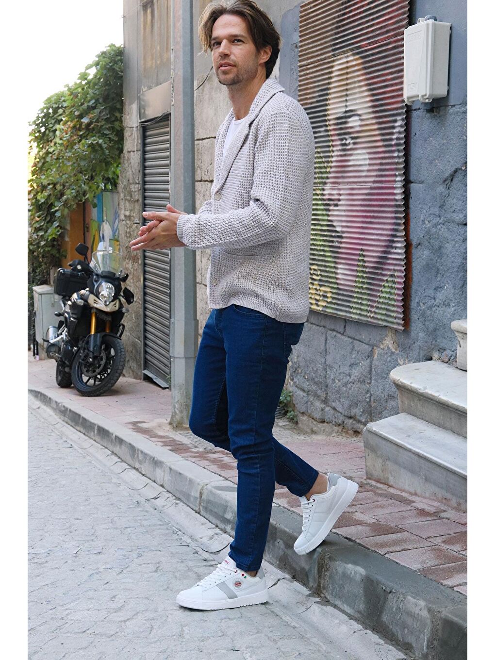 27796 Beyaz Erkek Sneaker Günlük Spor Ayakkabı-2