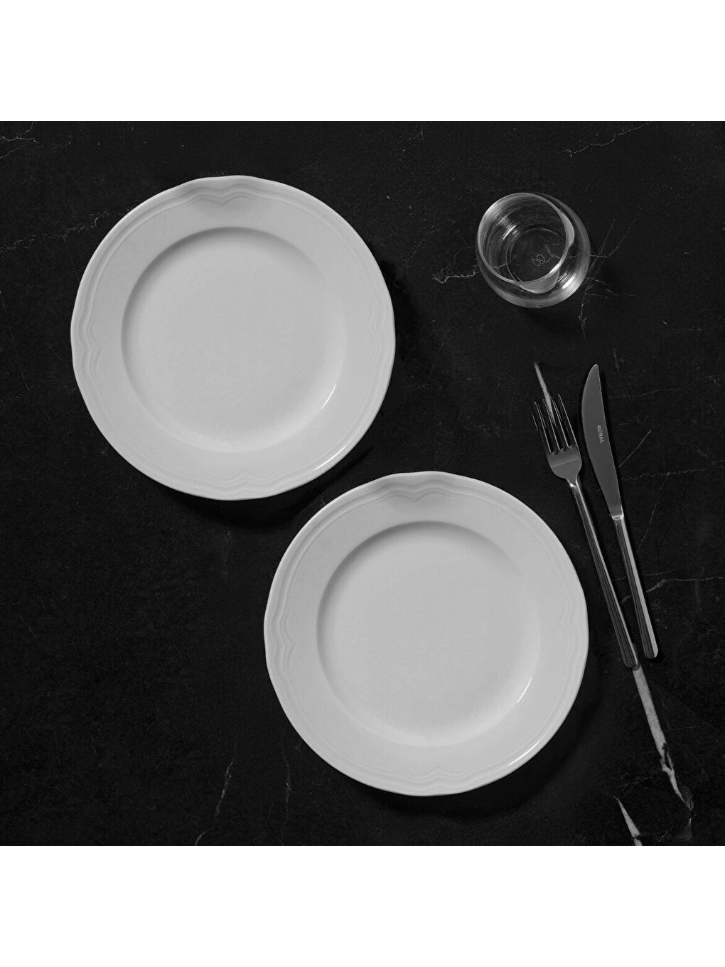 Ekru Venedik 6 Parça 26 Cm Servis Tabağı