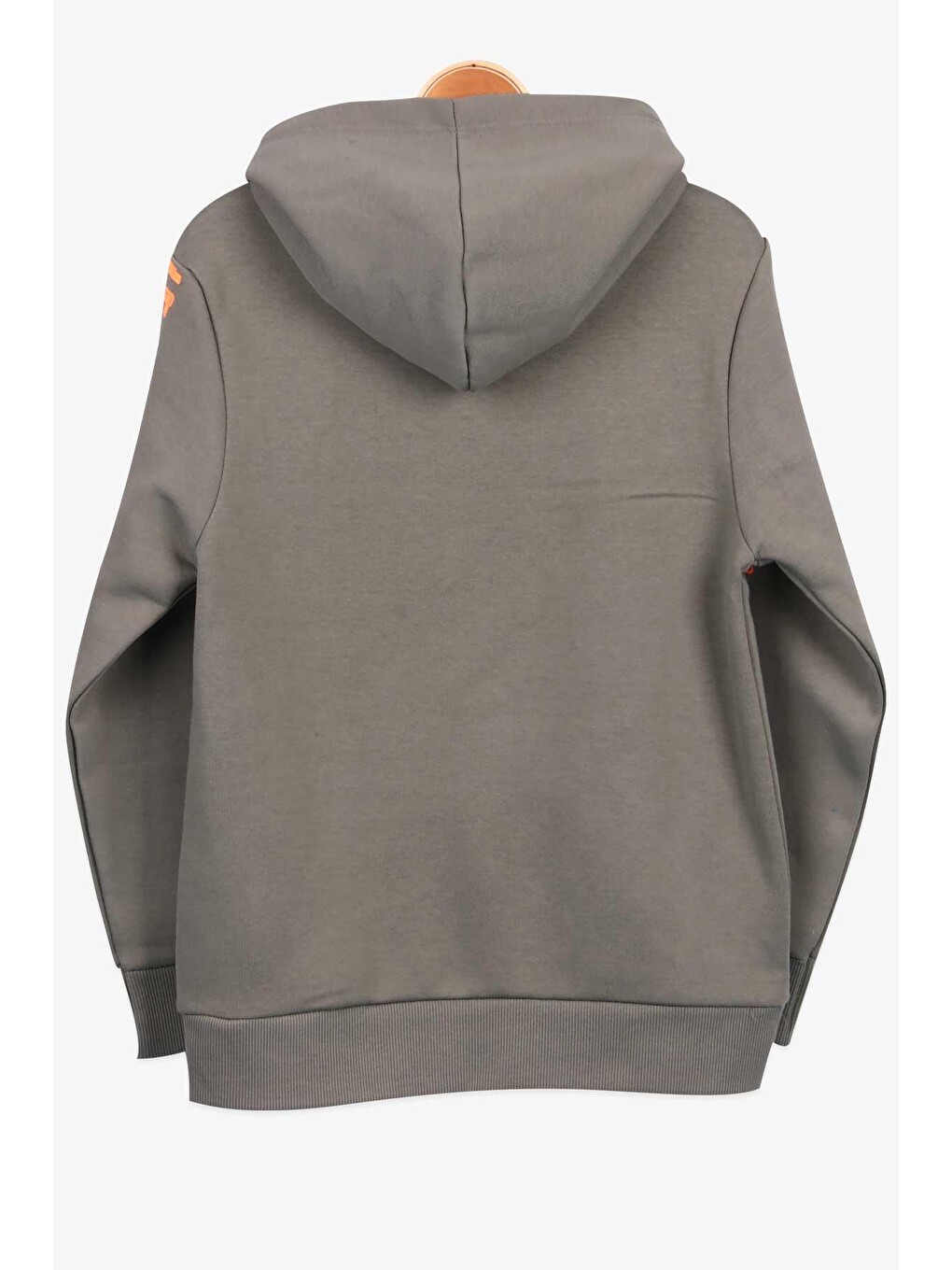 Erkek Çocuk Sweatshirt Baskılı Kapüşonlu Haki Yeşil (9-10 Yaş)-1