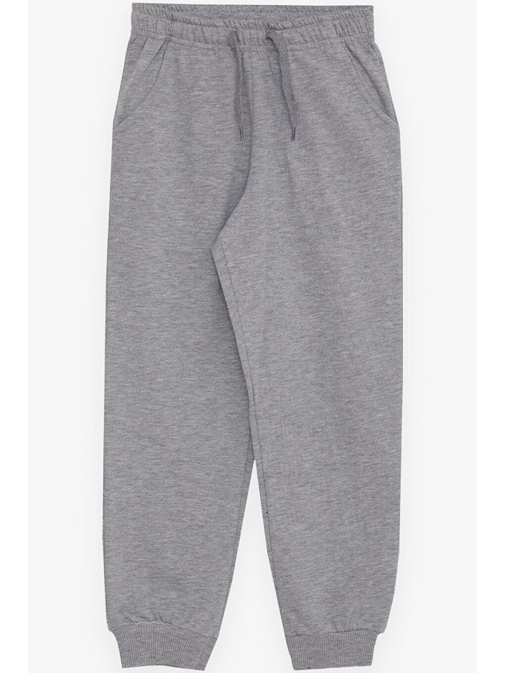 Erkek Çocuk Eşofman Altı Açık Gri Melanj (7-9 Yaş)