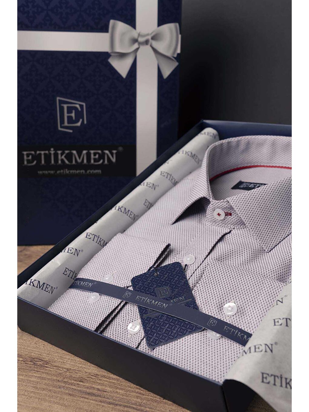 Kırmızı Açık Vişne Slimfit Erkek Gömlek-5