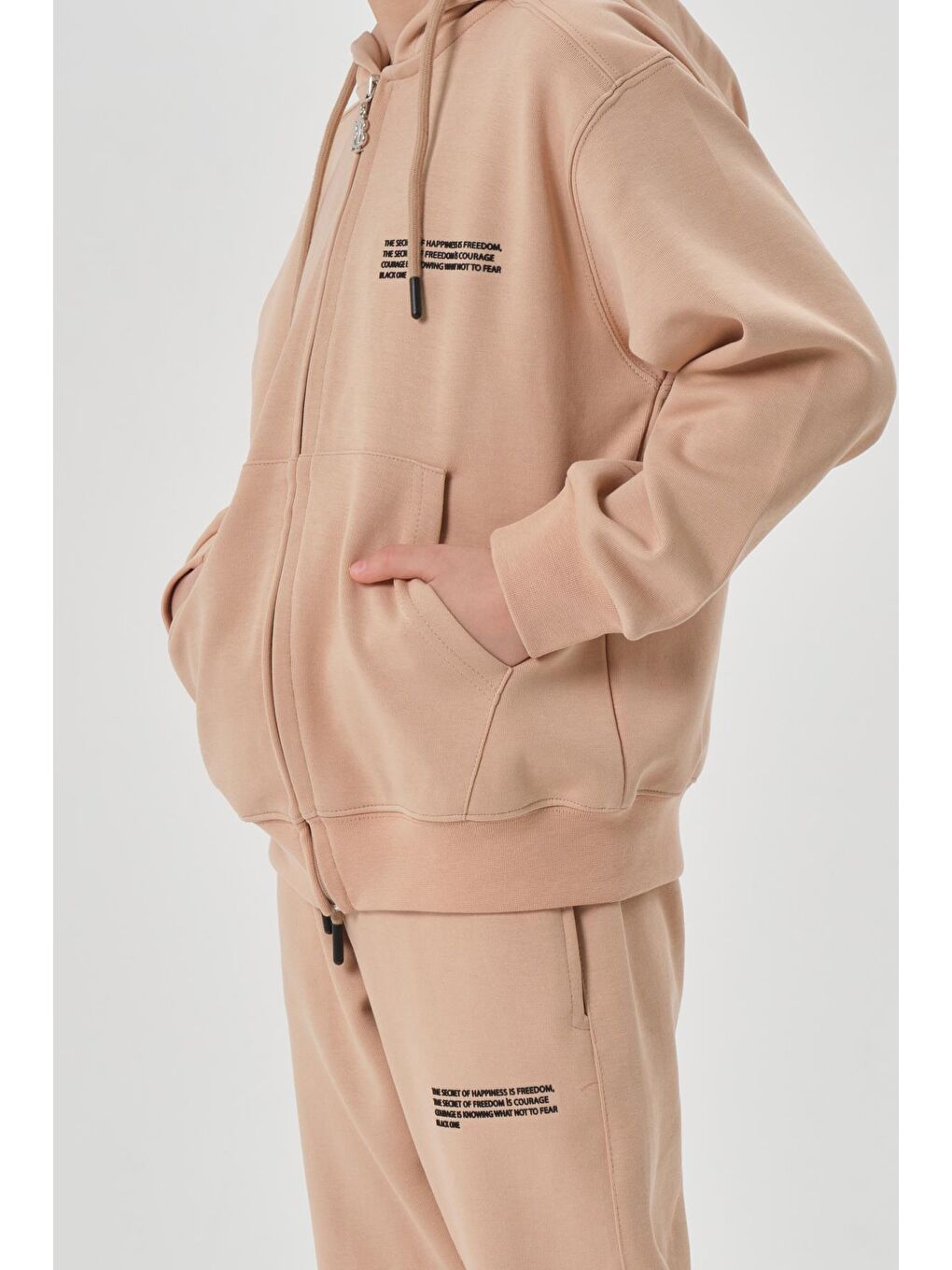 Bej Mevsimlik Erkek Çocuk Eşofman Takımı-2