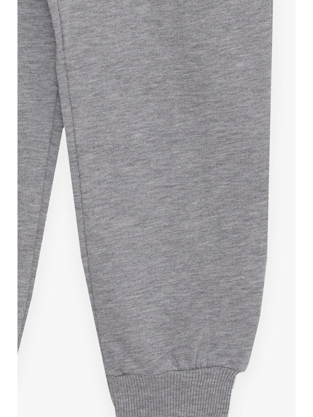 Erkek Çocuk Eşofman Altı Açık Gri Melanj (7-9 Yaş)-3