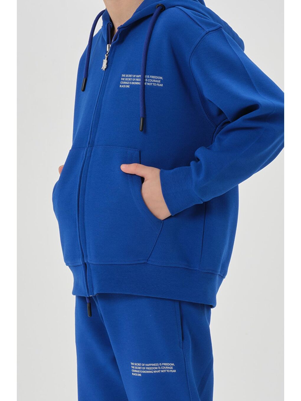 Mavi Mevsimlik Erkek Çocuk Eşofman Takımı-3