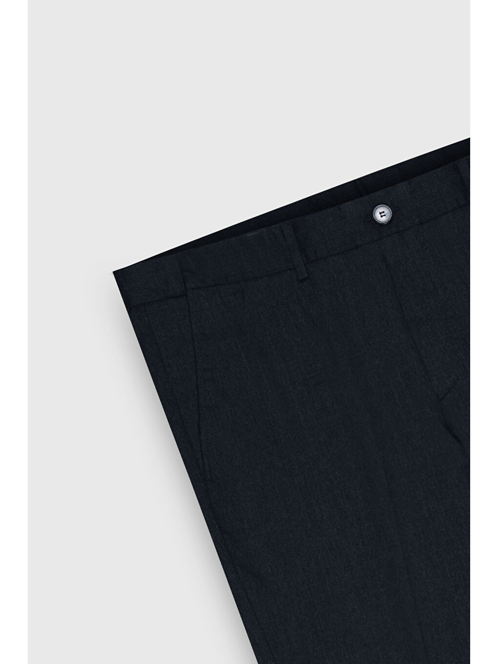 Erkek Lacivert Slim Fit Dar Kesim Beli Gizli Lastikli Yan Cep Klasik Esnek Pantolon-8