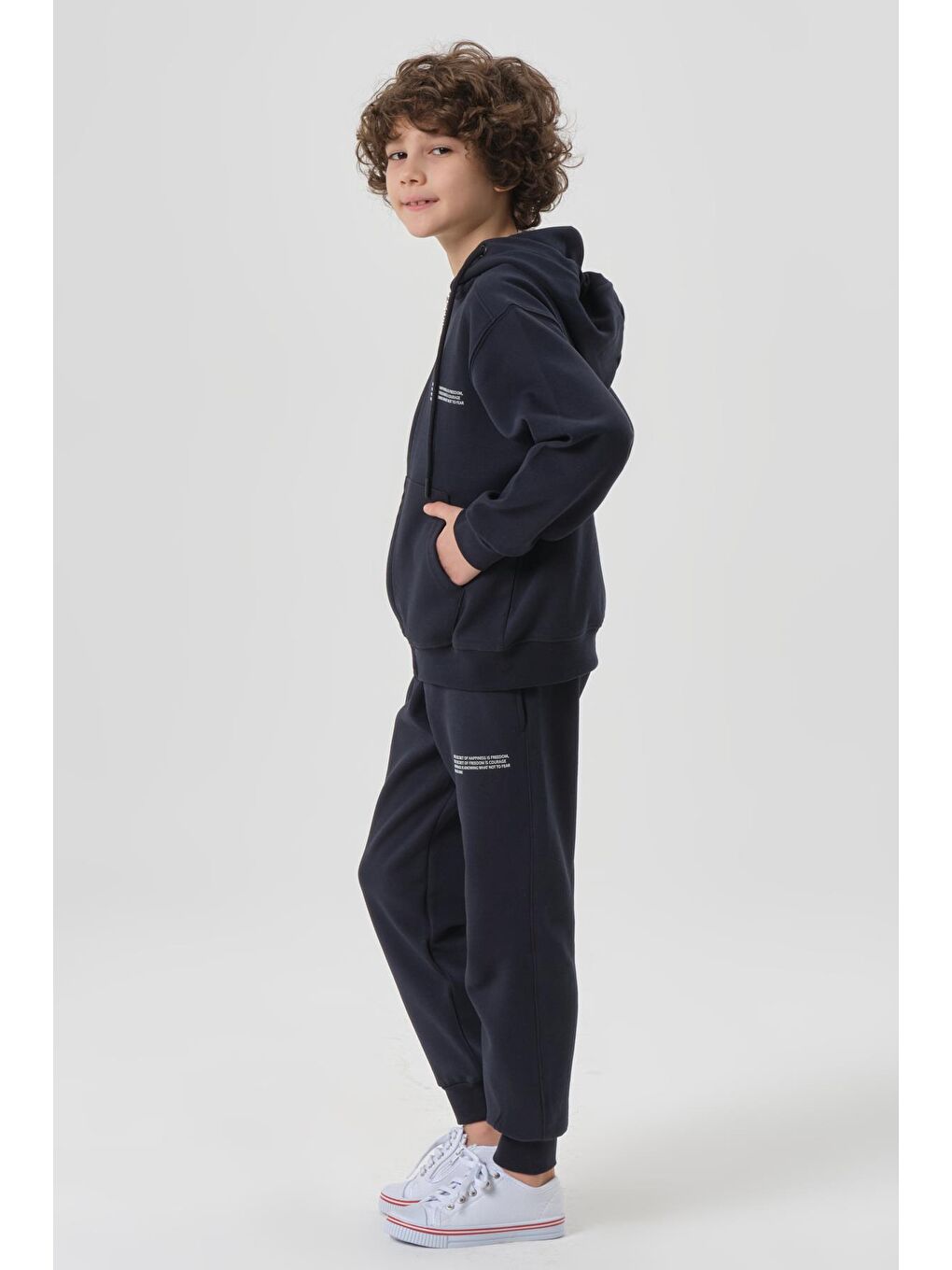 Lacivert Mevsimlik Erkek Çocuk Eşofman Takımı-4