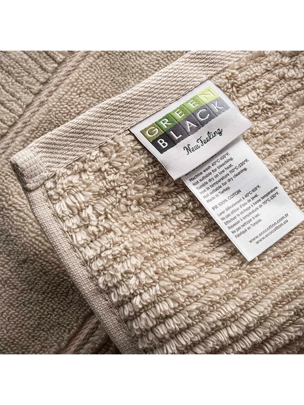 Eliza El Yüz Havlusu Bej 50x90 Cm-2