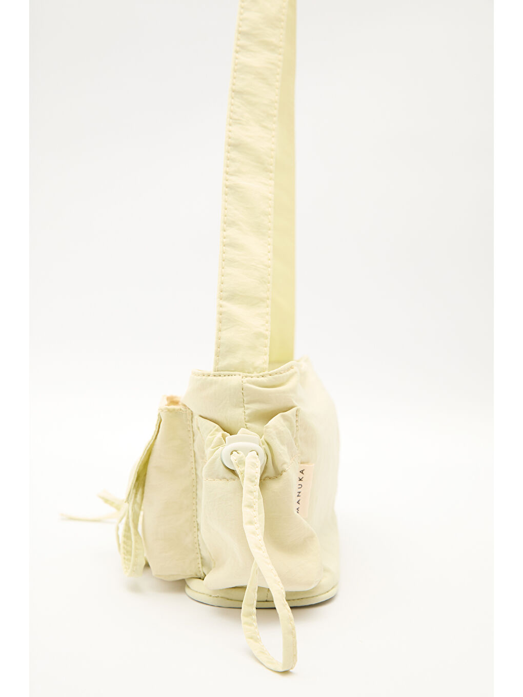 Cep Detaylı Bağcıklı Çanta Sarı-6