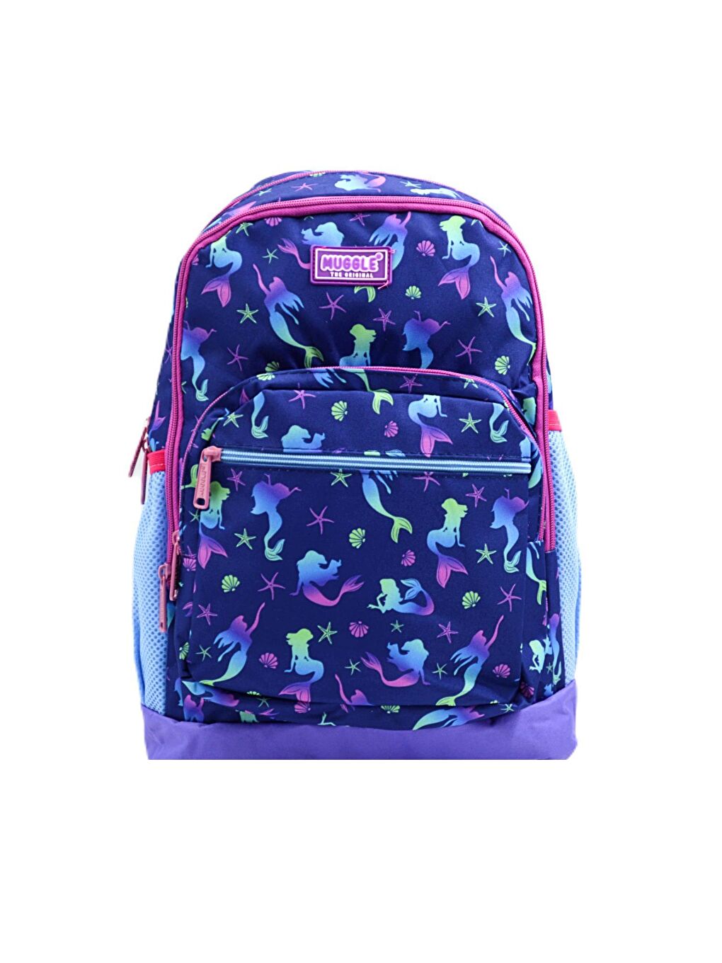 4 Bölmeli Mermaid Mor Okul Sırt Çantası(MU-0266)