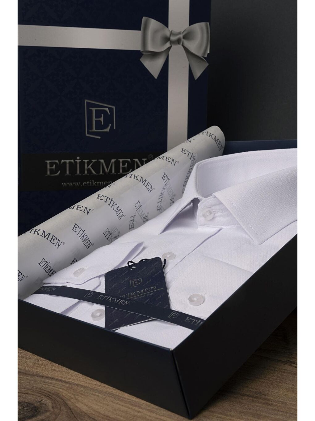 Beyaz Sedef Düğmeli Slimfit Erkek Gömlek-5