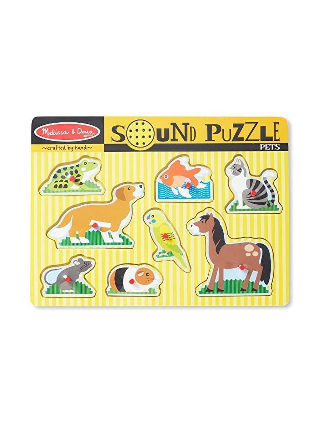 Melissa and Doug Karışık Ahşap Sesli Yapboz - Evcil Hayvanlar