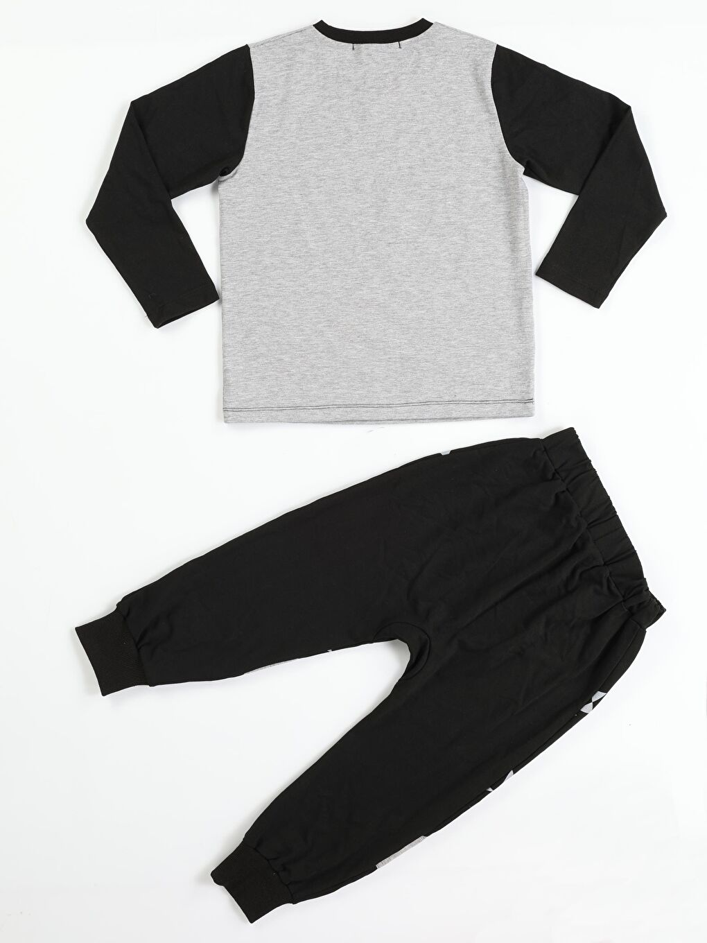 Casabony Gri-Siyah Casa Black Baggy Pantolon + T-shirt Takım - 3