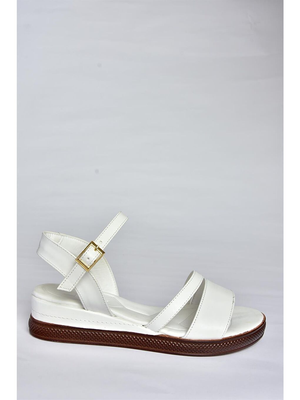 P674300709 Beyaz Dolgu Taban Kadın Ayakkabı-1