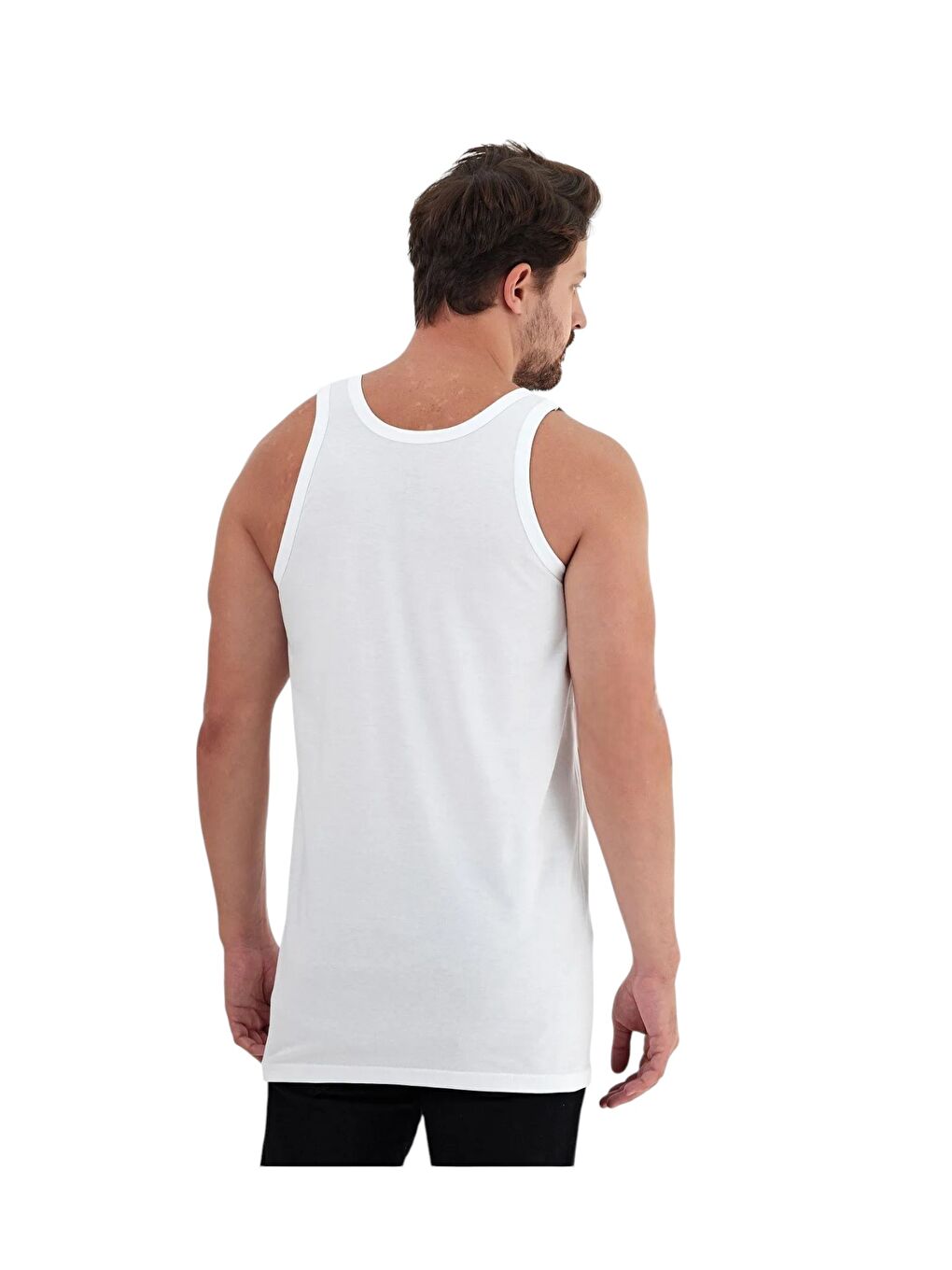 Beyaz U Yaka Erkek Atlet 6'lı-1