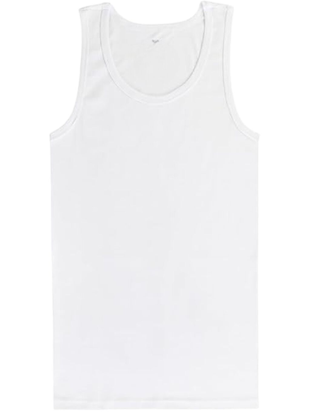 Beyaz U Yaka Erkek Atlet 6'lı-3