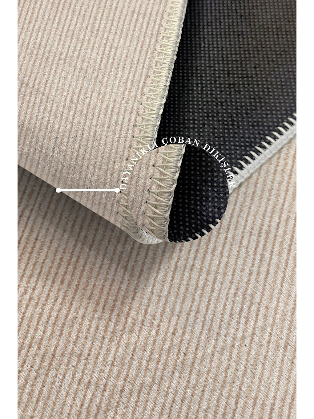 Kahverengi Dekoratif Özel Tasarım Yıkanabilir İnce Kaymaz Tabanlı Modern Halı KECE FR45-3