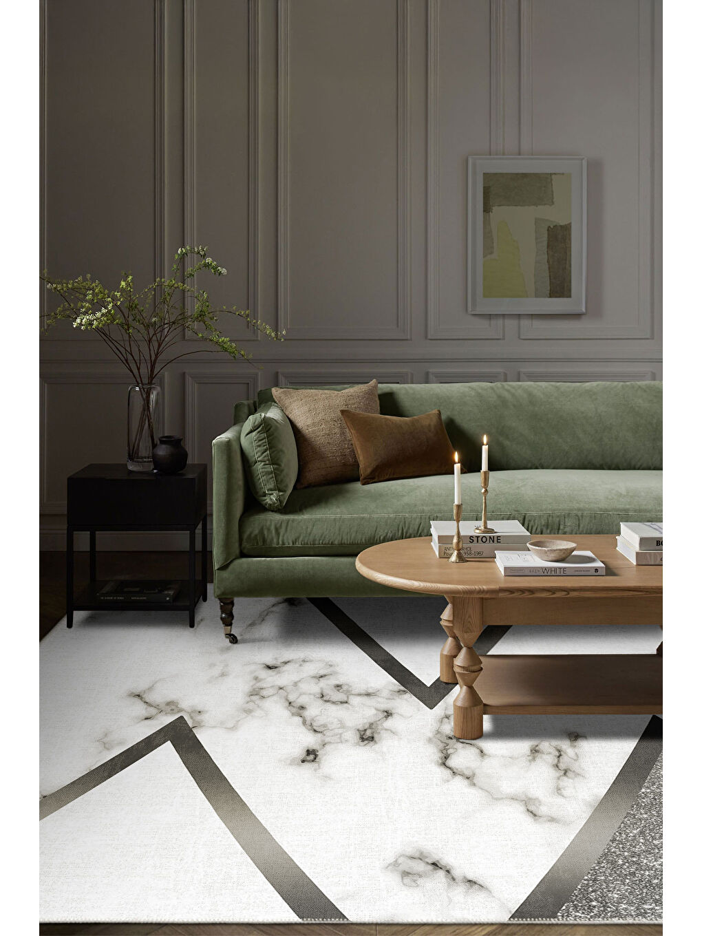 Karışık Dekoratif Özel Tasarım Modern Halı 120x180-1