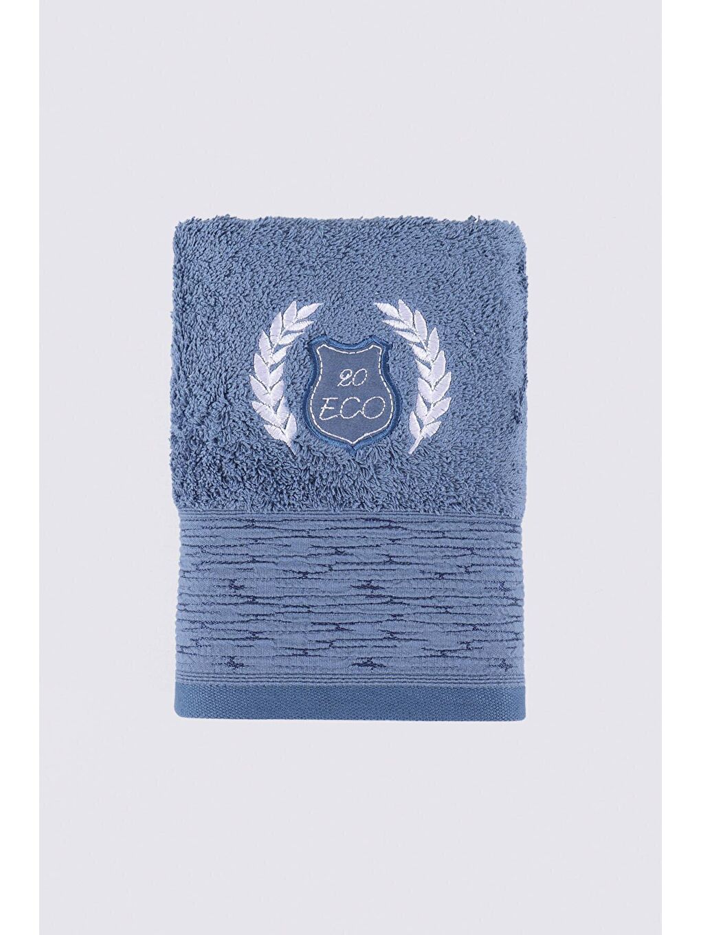 Mavi Derin El Yüz Havlusu Organik Pamuk 50x90 Cm-1