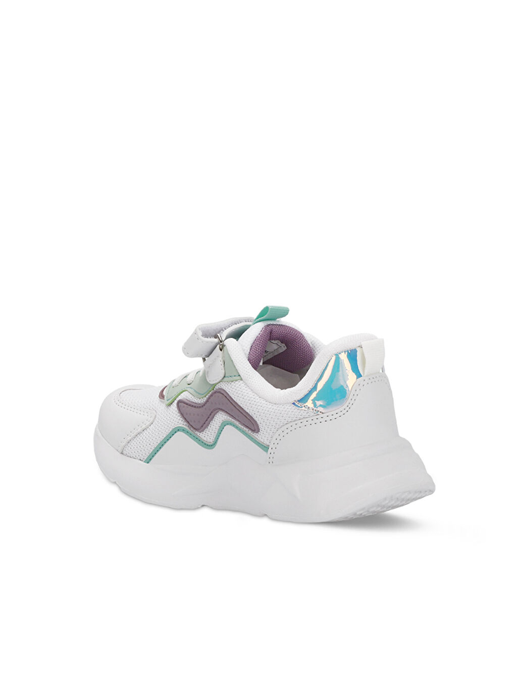 PESO I Kız Çocuk Cırt Cırtlı Beyaz / Lila Sneaker-2