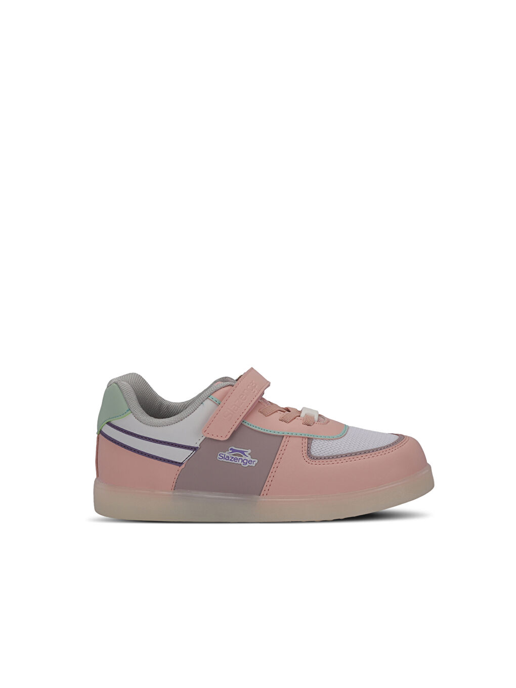 PERLE Kız Çocuk Cırt Cırtlı Beyaz / Pembe Sneaker