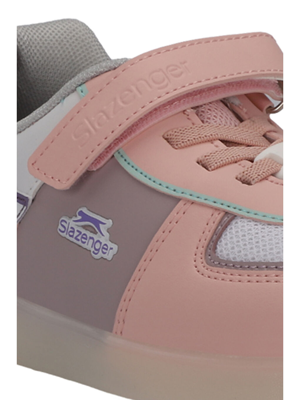 PERLE Kız Çocuk Cırt Cırtlı Beyaz / Pembe Sneaker-3