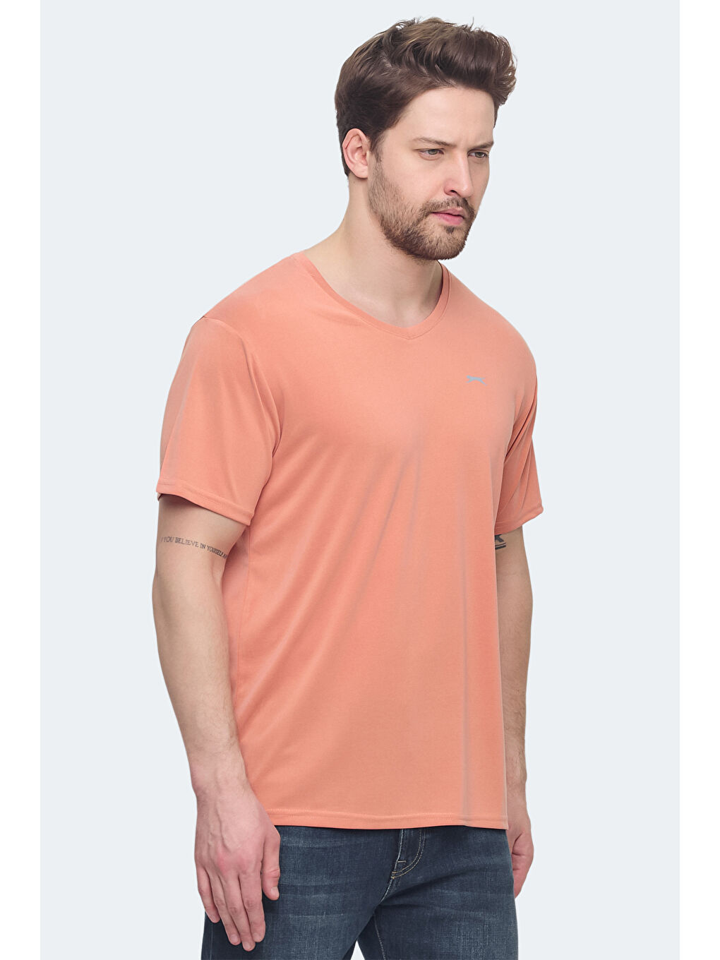 Pembe KRAKKER Erkek Somon Tişört-5