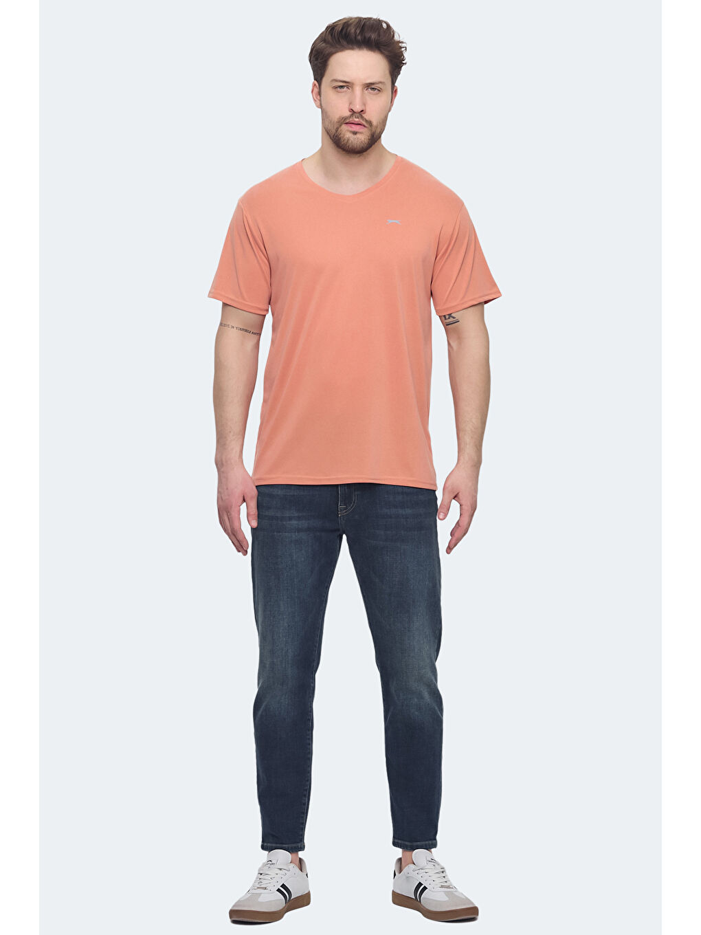 Pembe KRAKKER Erkek Somon Tişört-6