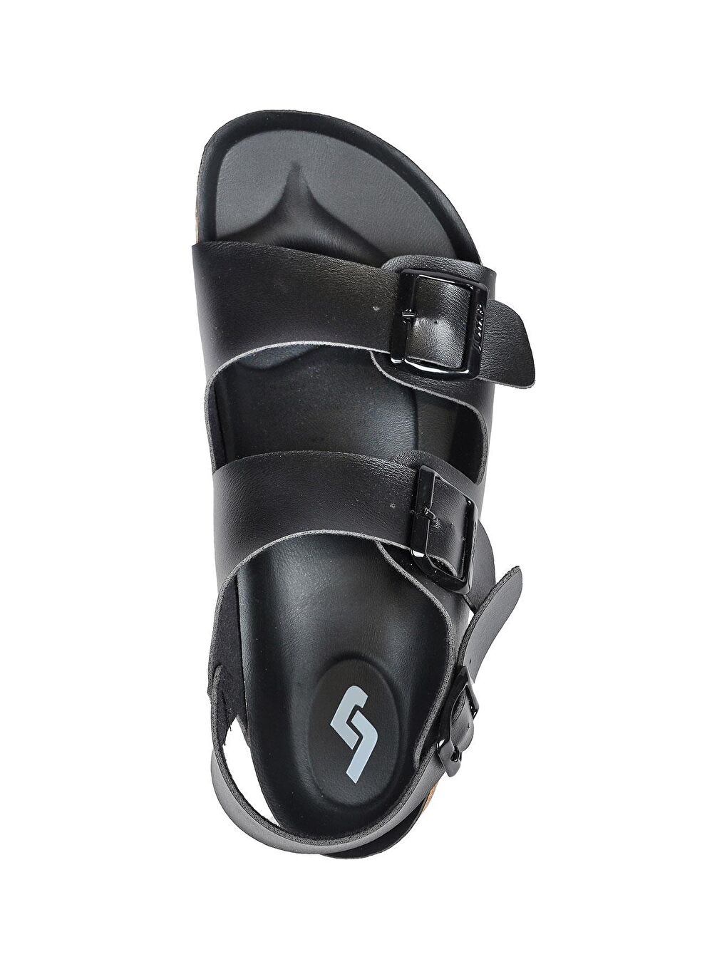 50015 Çift Tokalı Siyah Günlük Erkek Sandalet-2